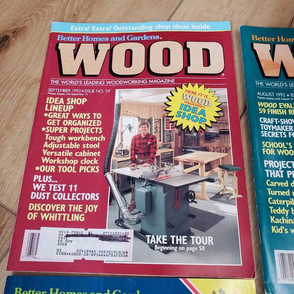 Lot of (6) WOOD MAGAZINE Better Homes and Gardens 1990s-2000s Issues - Picture 10 of 11